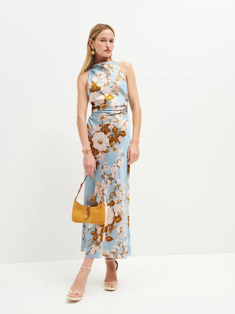 Reformation Casette Silk Dress 0 - Picture 4 of 6